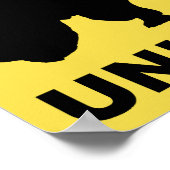 異性ユニコーンサイおもしろいポスターサイン ポスター (角)