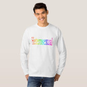 異性愛の虹 Tシャツ (正面フル)