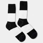 異性愛白黒ストライプのLGBT ソックス (右)