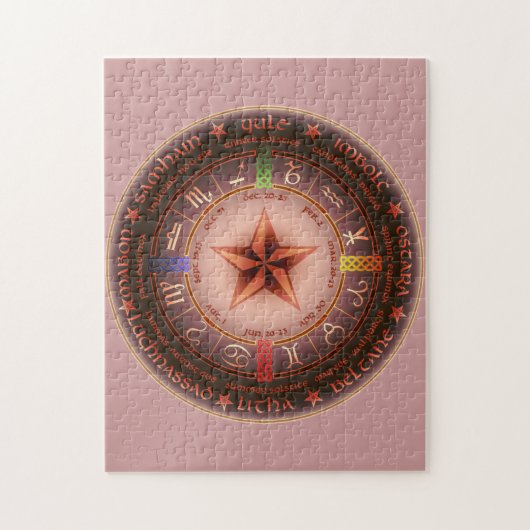 異教のなカレンダー ジグソーパズル (縦)