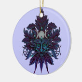 異教のなグリーンマンの三倍の月のウィッカ信者の神 セラミックオーナメント (左)