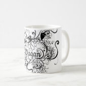 異教のなスクロールコーヒー・マグ コーヒーマグカップ (正面右)