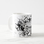 異教のなスクロールコーヒー・マグ コーヒーマグカップ (正面左)