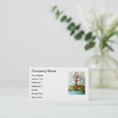 異教のなドリュアスの木の女神のウィッカ信者の自然の芸術 名刺 (スタンド正面)