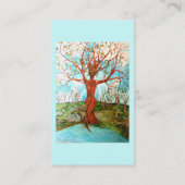 異教のなドリュアスの木の女神のウィッカ信者の自然の芸術 名刺 (裏面)