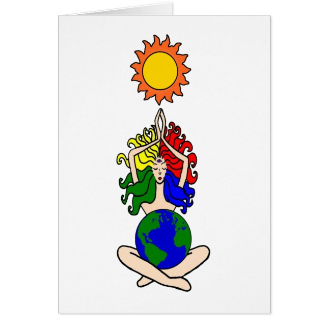 異教のな元素日曜日の女神カード (正面)