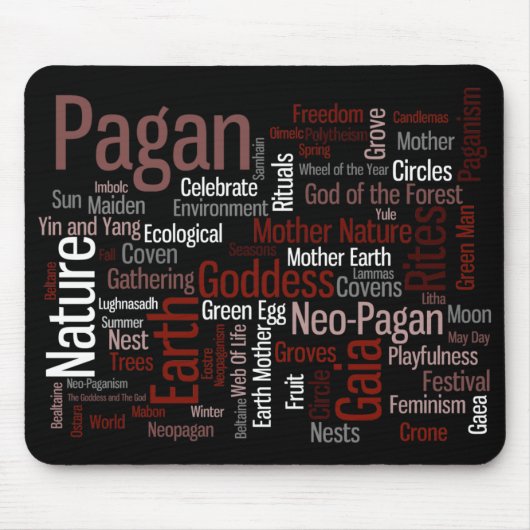 異教のな単語 マウスパッド (正面)