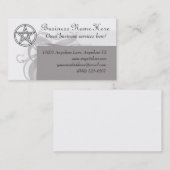 異教のな星形五角形の名刺 名刺 (正面/裏面)