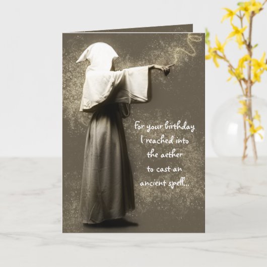 異教のな誕生日 カード (黄色い花)