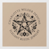 異教のウィッカ信者ク素朴ラフトジュエリー設計者 ウィンドウサイン (シート)