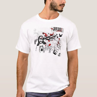 異教のグラフィックのティー Tシャツ