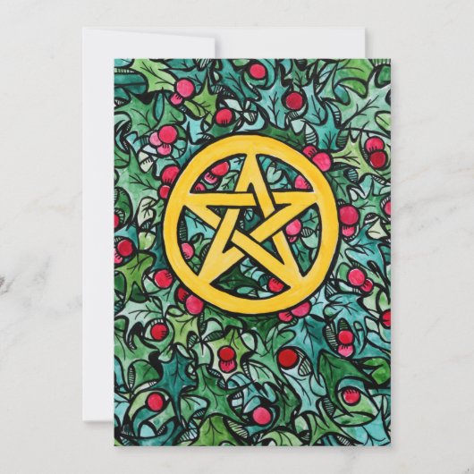 異教のユールペンタグラム 招待状 (正面)