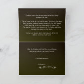 異教の悔やみや弔慰 カード (内部)