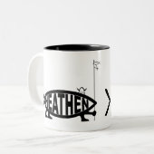 異教の魚 ツートーンマグカップ (正面左)