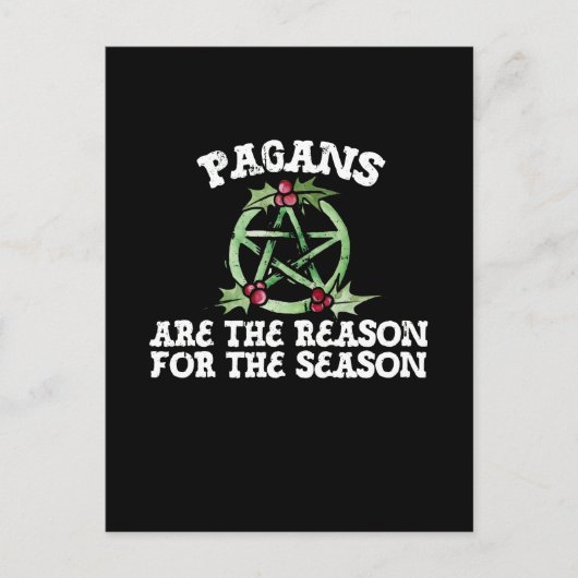 異教徒が季節の理由だ ポストカード (正面)