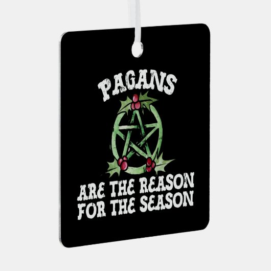 異教徒が季節の理由だ メタルオーナメント (正面右)