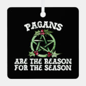 異教徒が季節の理由だ メタルオーナメント (正面)