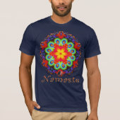 異教徒のナマステ万華鏡 Tシャツ (正面)