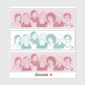 異教徒の女性のグループと6"シール・シート シール (シート)