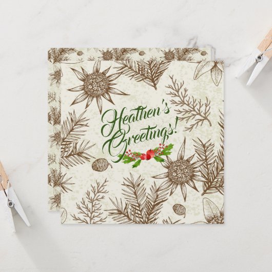 異教徒の挨拶の無神論者カード カード (正面/裏面インサイチュ)