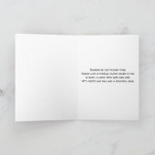 異教徒の父の日祝福 カード (内部)