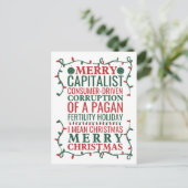 異教徒の祝祭日の愉快な腐敗、サンタの贈り物 シーズンポストカード (スタンド正面)