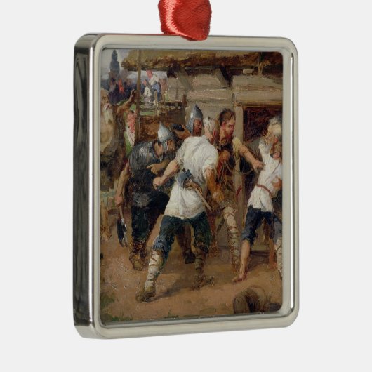 異教徒は最初のクリスチャンを殺しました メタルオーナメント (右)