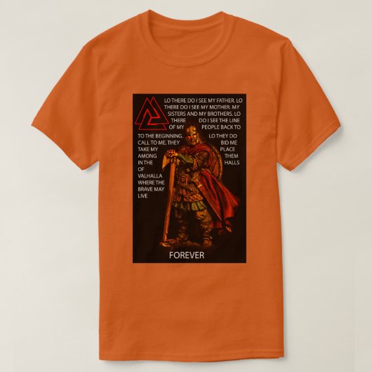 異教徒祈りの言葉 Tシャツ (デザイン正面)