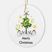 異教徒間のクリスマスおよびハヌカー セラミックオーナメント (左)