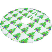 異教徒間のハヌカーのクリスマス ブラッシュドポリエステルツリースカート (アングル)