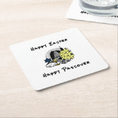 異教徒間の楽しい復活祭と過ぎ去り者 スクエアペーパーコースター (アングル)