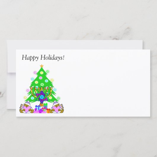 異教徒間の祝日おもしろい シーズンカード (正面)