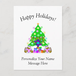 異教徒間ハッピーホリデ   ーズカード ポストカード