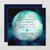 異教 ウィッカン ティール・ムーン ゴシック ハンドファスティング ご招待 (正面/裏面)