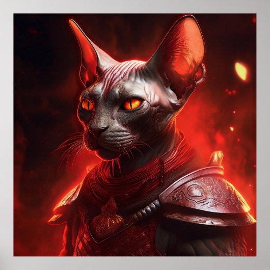 異星のスフィンクス猫戦士 ポスター (正面)