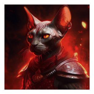 異星のスフィンクス猫戦士 ポスター