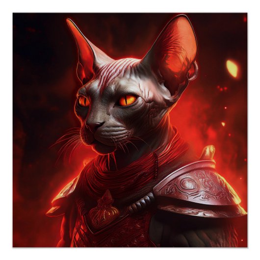 異星のスフィンクス猫戦士 ポスター (正面)