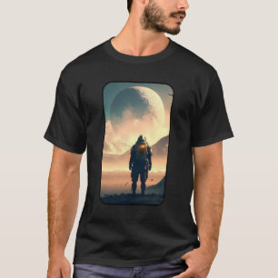 異星の月の世界でひとり Tシャツ