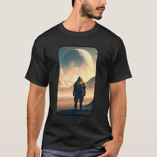 異星の月の世界でひとり Tシャツ (正面)