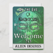 異星人の欲望ハロウィン 招待状 (正面)