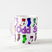 異様なソックスのマグ コーヒーマグカップ (正面左)