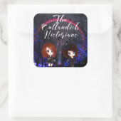 異様な歴史家のステッカー スクエアシール (バッグ)