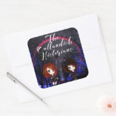 異様な歴史家のステッカー スクエアシール (封筒)