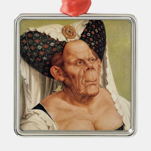 異様な老女、多分プリンセスマルグレット メタルオーナメント (正面)