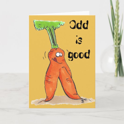 異様よいにんじんの挨拶状はです カード (正面)