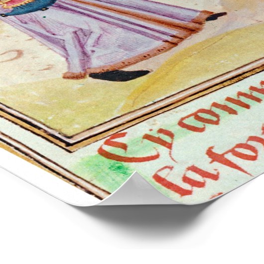 異端から攻撃を受けた教会はフランダース ポスター (角)