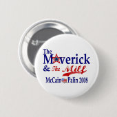 異端者およびmilf 缶バッジ (正面&裏面)