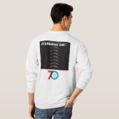 異端者は日の人の長い袖のTシャツを崩壊します Tシャツ (裏面フル)