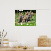 異考えなるキツネ ポスター (キッチン)