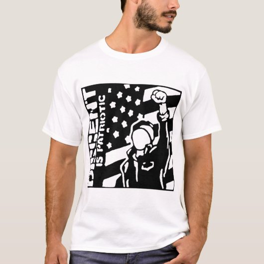 異議は愛国的 Tシャツ (正面)